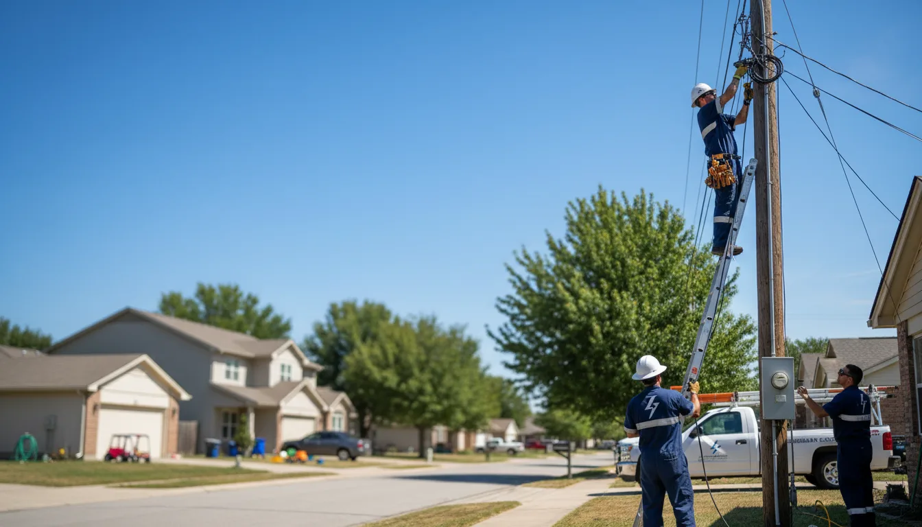 Residential electrician providing installation services in Farmingdale, NJ